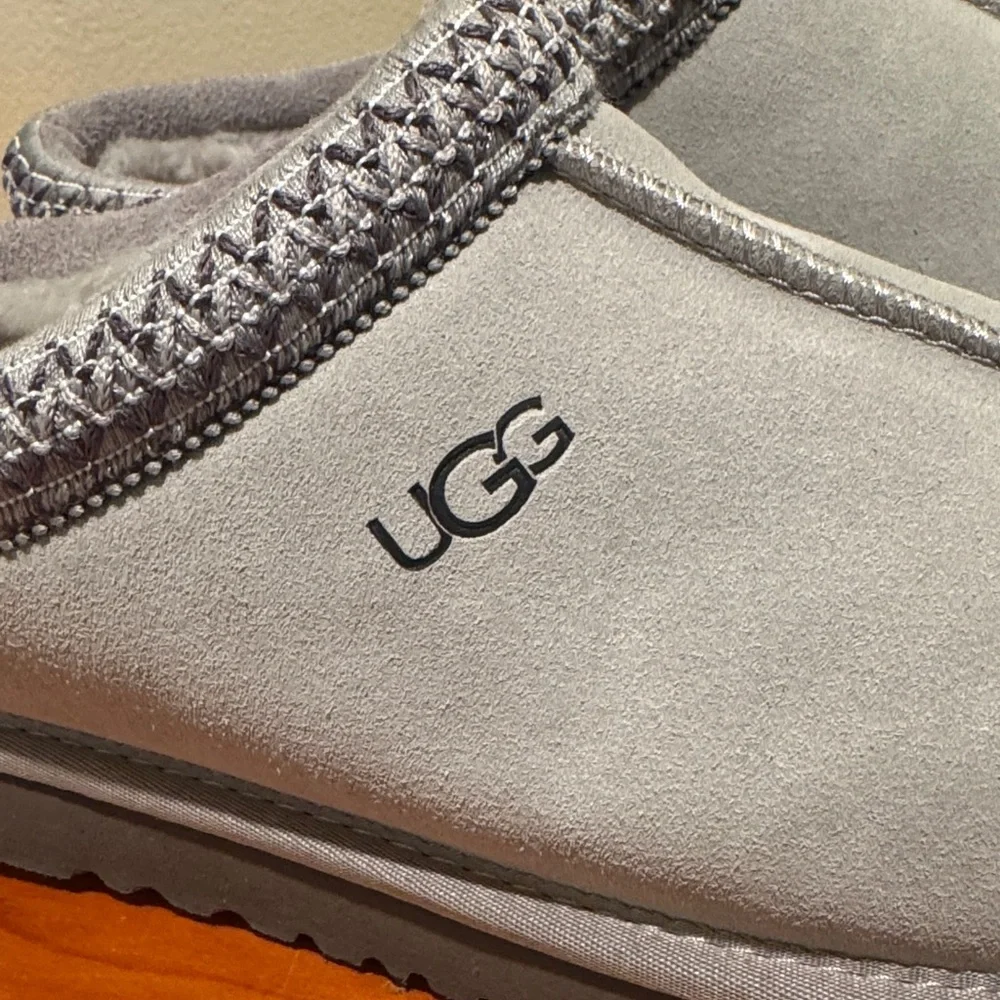 UGG Light Gray Suede Slip-Ons - Picture 2 of 5